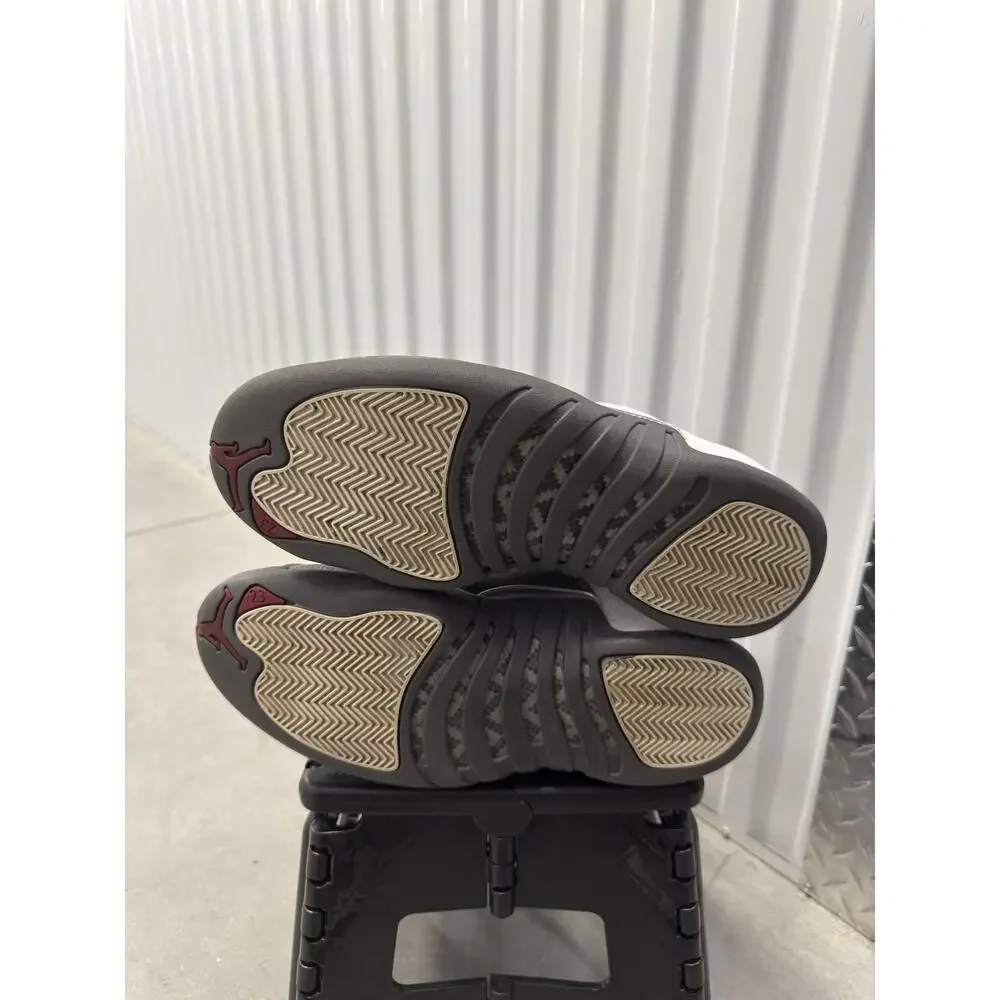Nike Air Jordan 12 White Grey Dark 2019 Size 10.5 Men's - 130690-160
